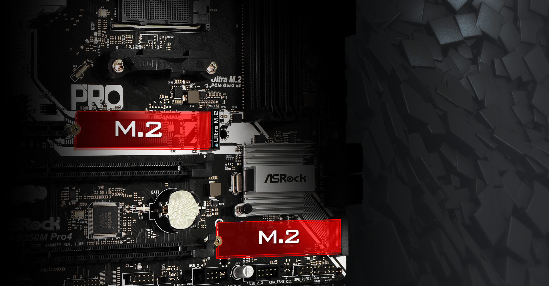 M.2 x 2 (Gen3x4 / SATA3)